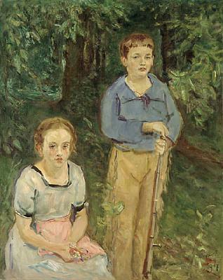 Max Slevogt Kinder im Wald oil painting image